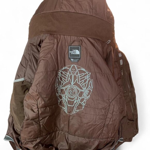 The North Face Boys Ski Jacket – Brown Hooded Insulated (Size M) - Picture 3 of 8